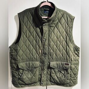 Polo Ralph Lauren Men's Olive Quilted Vest